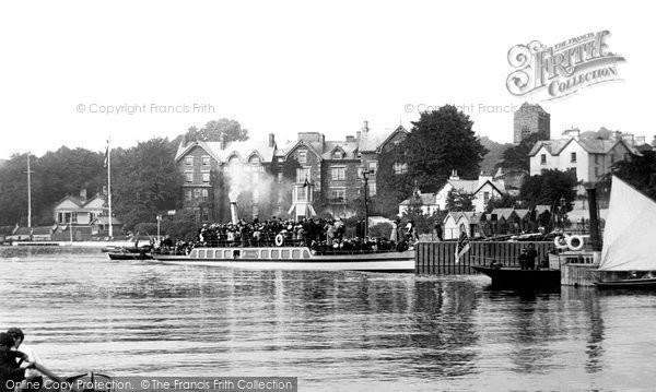 Photo of Bowness On Windermere, The Boat Station 1896