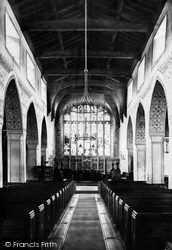 Bowness-on-Windermere, The Church Interior 1887, Bowness-on-Windermere
