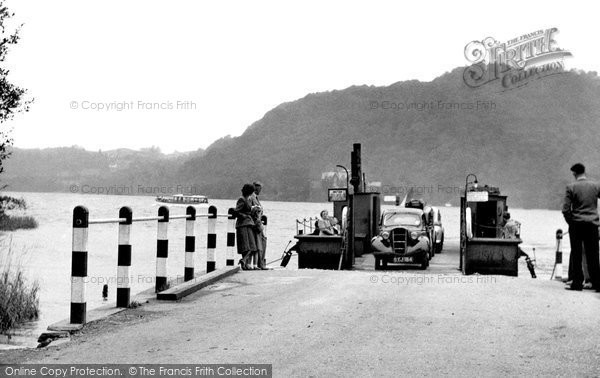Photo of Bowness On Windermere, The Ferry Arriving At The Nab c.1955