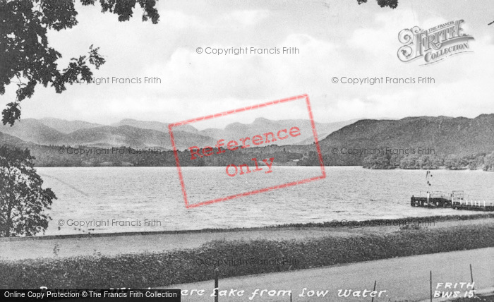 Photo of Bowness On Windermere, The Lake From Low Water c.1955