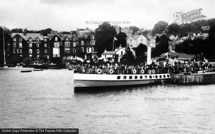 Photo of Bowness On Windermere, The M.V. Swift And Old England Hotel c.1910