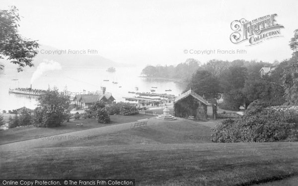 Photo of Bowness On Windermere, The Promenade From Belsfield Hotel 1912