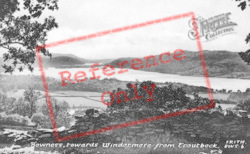 Bowness-on-Windermere, Towards Windermere From Troutbeck c.1950, Bowness-on-Windermere
