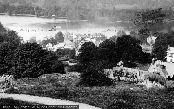 Photo of Bowness On Windermere, View Towards Belle Island 1893