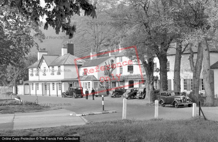 Photo of Box Hill, Burford Bridge Hotel c.1955