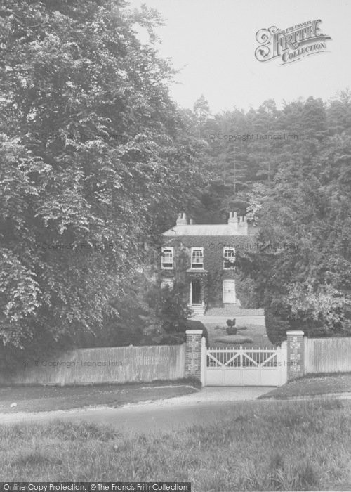 Photo of Box Hill, George Meredith's House 1928