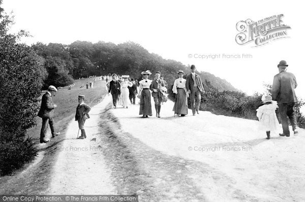 Photo of Box Hill, On Bank Holiday 1906