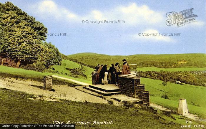Photo of Box Hill, The Lookout c.1955