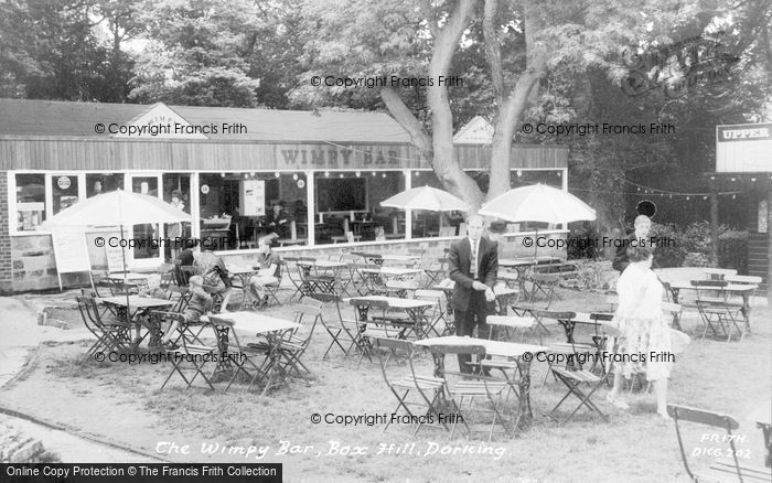 Photo of Box Hill, The Wimpy Bar c.1965