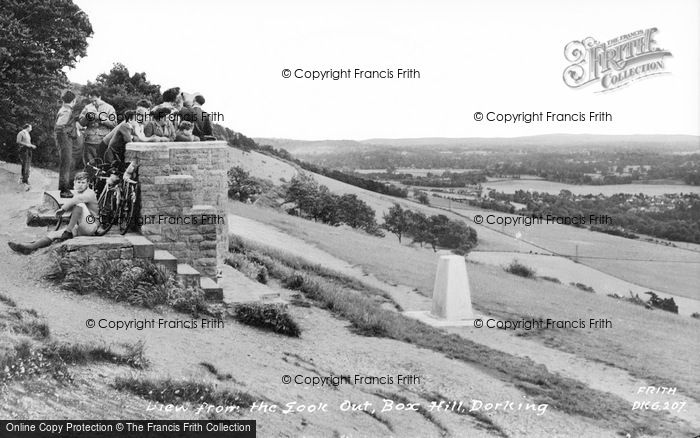 Photo of Box Hill, View From The Lookout c.1965