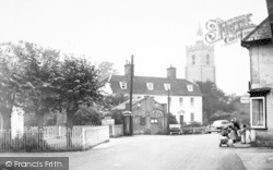Broad Street And The Church c.1955, Boxford