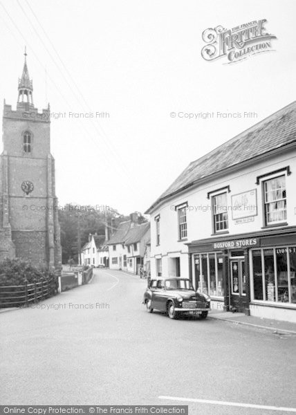 Photo of Boxford, The Church And Post Office c.1960