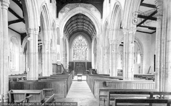 Photo of Boxford, The Church Interior c.1965