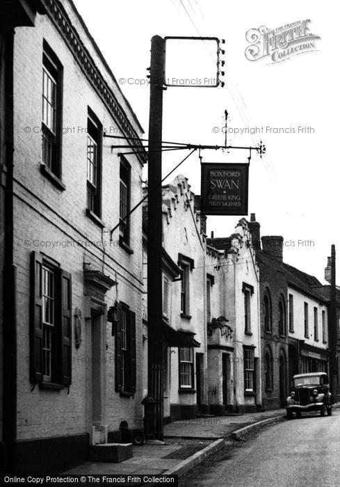 Photo of Boxford, The Swan, Swan Street c.1955