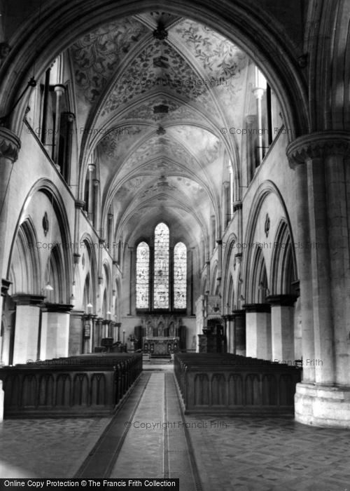 Photo of Boxgrove, Priory Church Interior c.1955