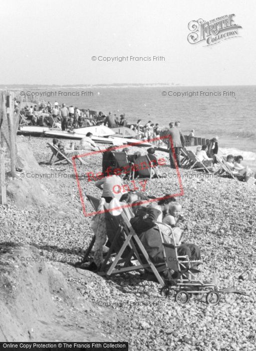 Photo of Bracklesham, On The Beach c.1955