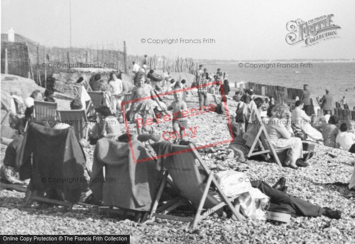 Photo of Bracklesham, On The Beach c.1955