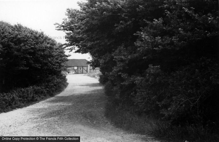 Photo of Bracklesham, Pond Café Lane c.1950