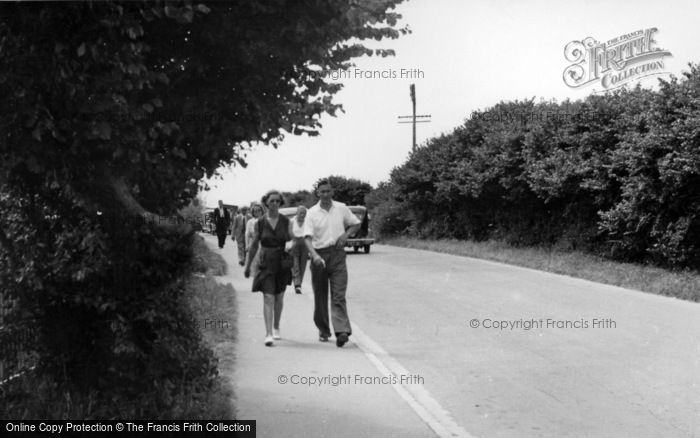 Photo of Bracklesham, Road To The Beach c.1955