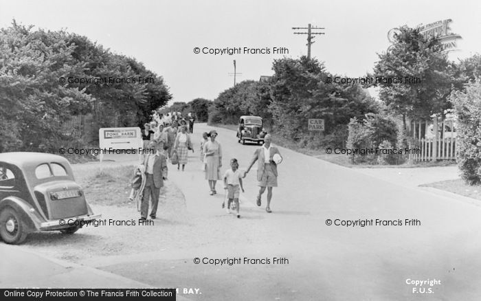 Photo of Bracklesham, Road To The Beach c.1955
