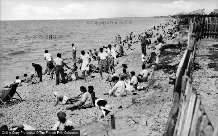Photo of Bracklesham, The Beach c.1955