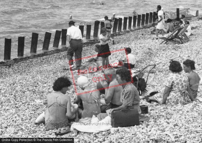 Photo of Bracklesham, The Beach c.1955