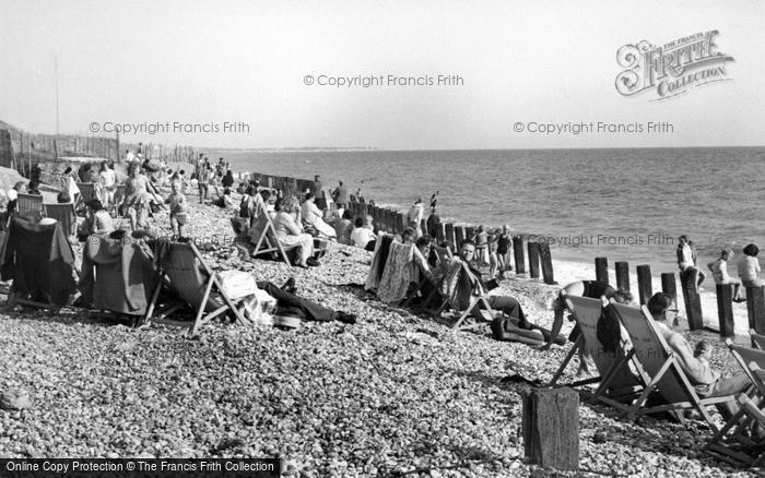 Photo of Bracklesham, The Beach c.1955