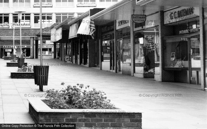 Photo of Bracknell, Shopfronts In Crossway Parade c.1960