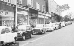 Shops And Cars On The Broadway c.1960, Bracknell