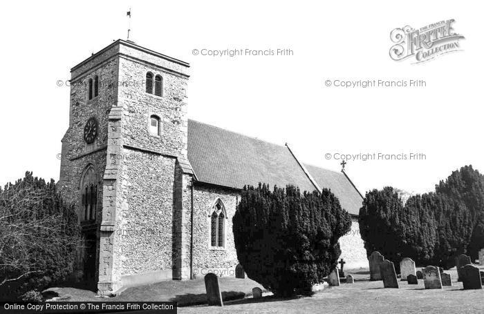 Photo of Bradenham, St Botolph's Church c.1955