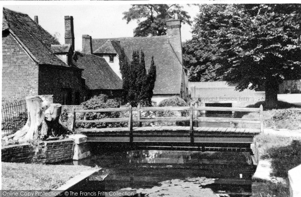 Photo of Bradfield, Old Cottages And Mill Stream c.1960