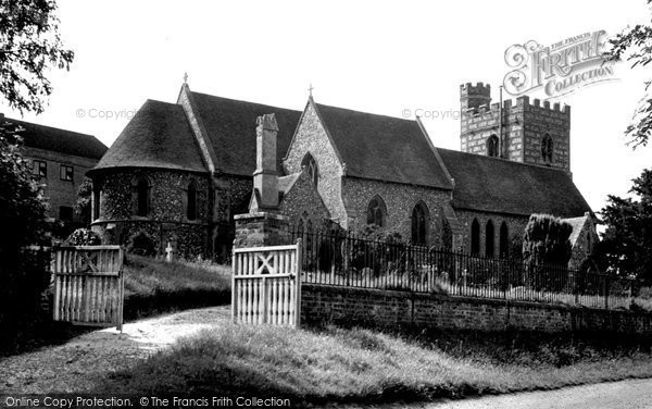 Photo of Bradfield, St Andrew's Church c.1955