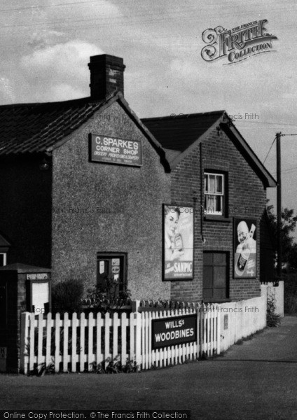 Photo of Bradfield, The Heath, Corner Shop c.1955