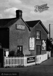 The Heath, Corner Shop c.1955, Bradfield