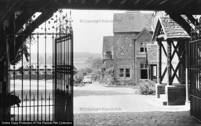 Photo of Bradfield, View Through College Entrance c.1960