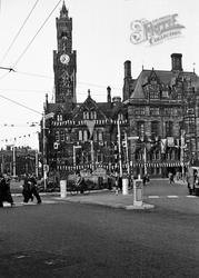 City Hall From New Inn 1953, Bradford