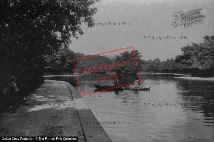 Photo of Bradford, Lister Park, Lake 1921