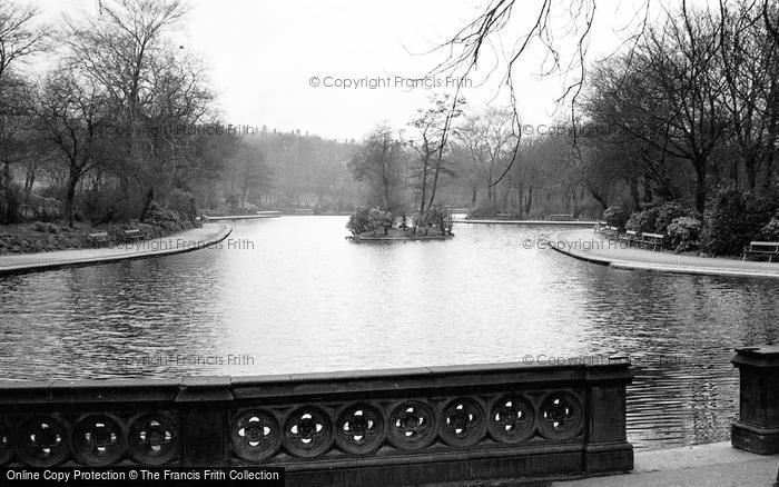 Photo of Bradford, Lister Park, Lake 1951
