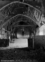 Bradford-on-Avon, Interior Of Tithe Barn c.1900, Bradford-on-Avon