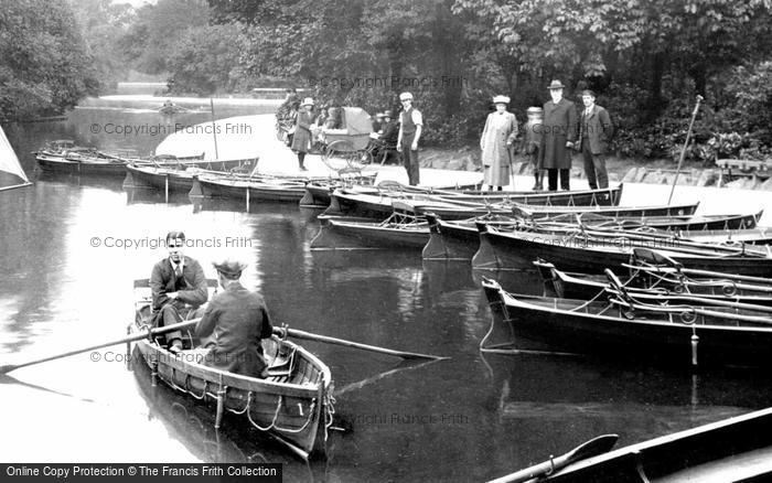 Photo of Bradford, Rowing On Lister Park Lake 1921