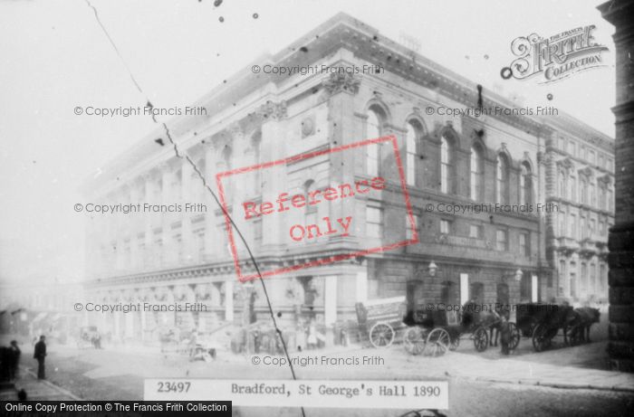 Photo of Bradford, St George's Hall 1890