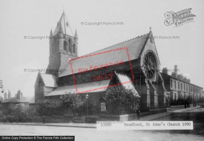 Photo of Bradford, St John's Church 1890