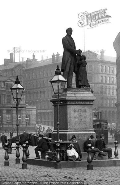 Photo of Bradford, Statue, Forster Square 1897
