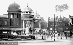 Bradford, the Alhambra and New Memorial c1950