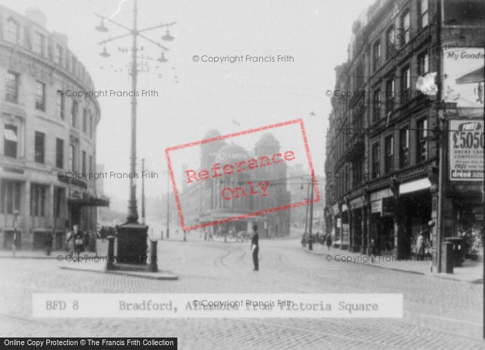 Photo of Bradford, The Alhambra From Victoria Square c.1950