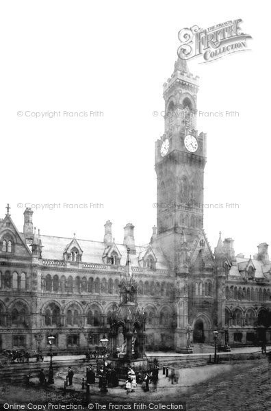 Photo of Bradford, The Town Hall 1888