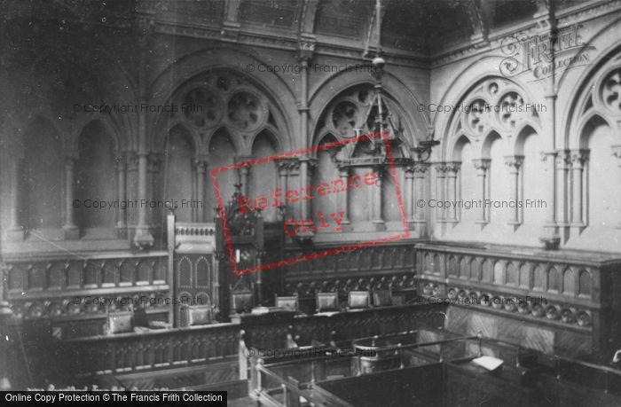 Photo of Bradford, Town Hall, Council Chamber 1888