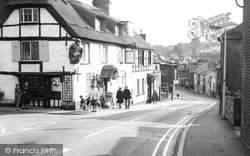 Brading, High Street and the Kyng's Towne Museum c1969