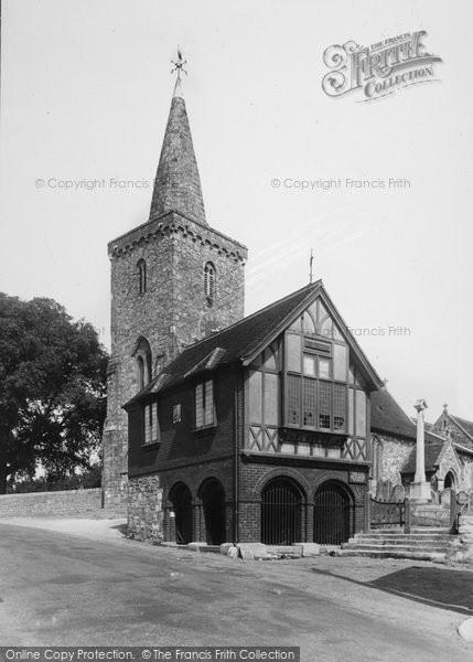 Photo of Brading, Old Town Hall And Church 1935