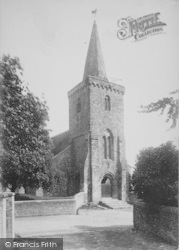 St Mary's Church Tower 1890, Brading